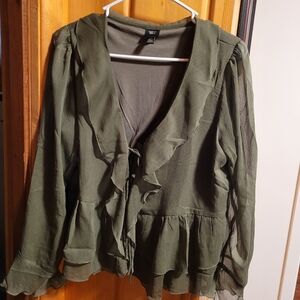 Autre Filles Medium Green Blouse - New